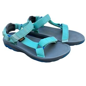 Teva Kids Sandals in Aqua and Gray